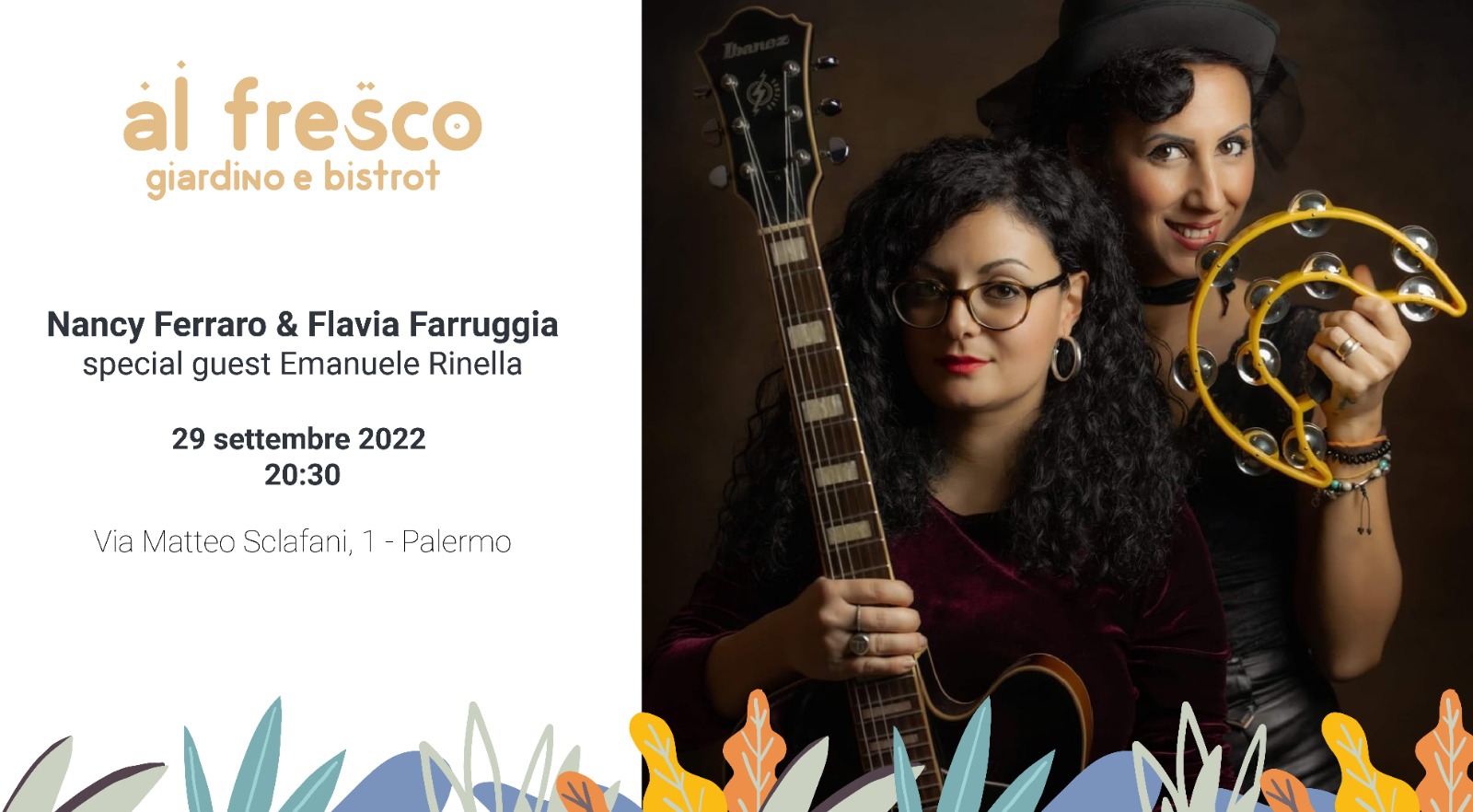 Nancy Ferraro & Flavia Farruggia - special guest Emanuele Rinella live