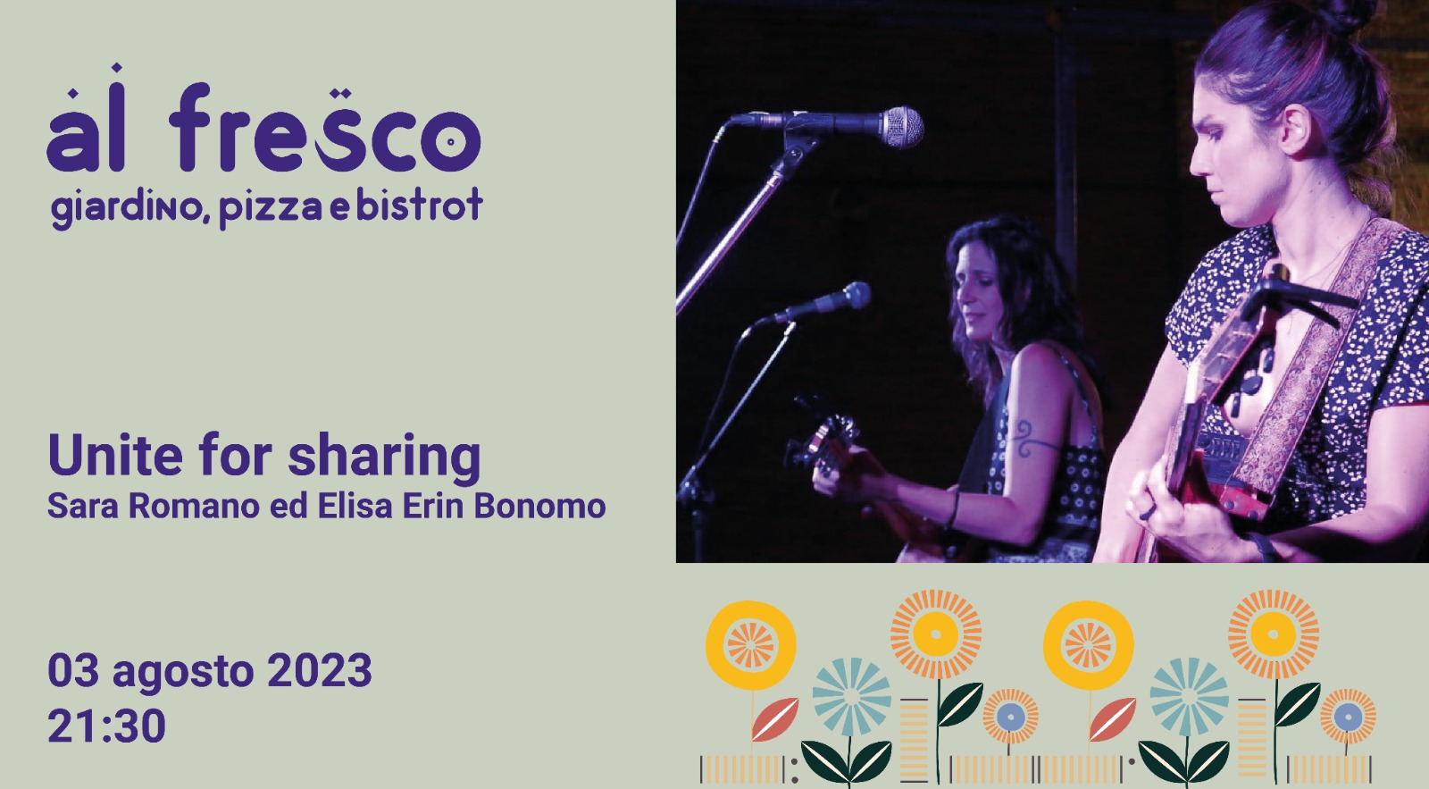 Sara Romano ed Elisa Erin Bonomo UNITE FOR SHARING