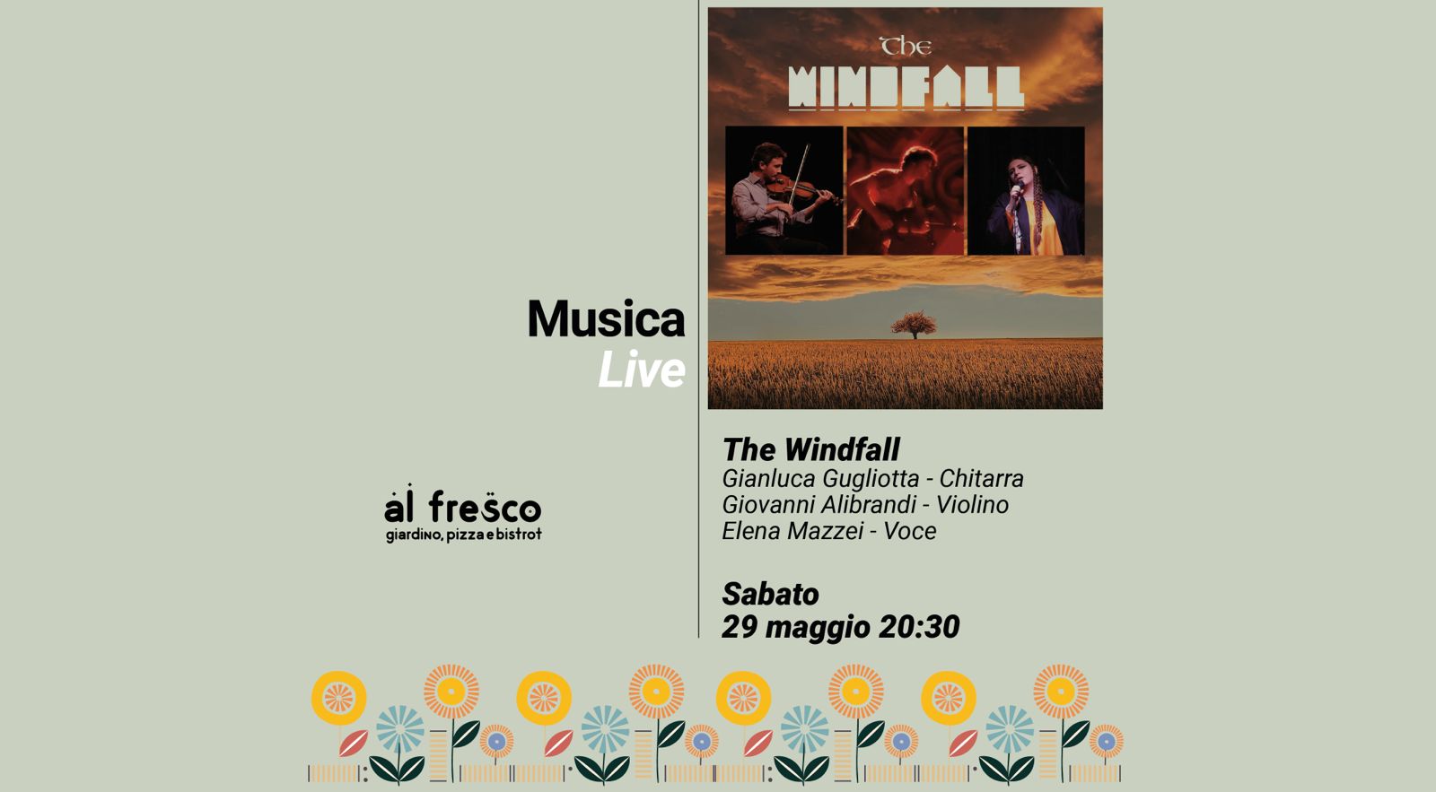The windfall live Al Fresco